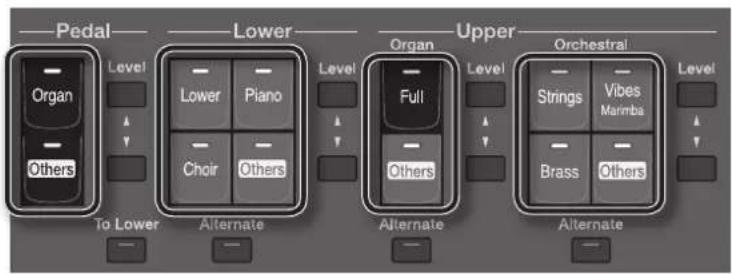 ROLAND AT-350C - Die Funktionen der Voice-Taster - 1