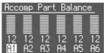 ROLAND AT-350C - Einstellen der Lautstärke-Balance des Arrangers (AccompPartBalance) - 2