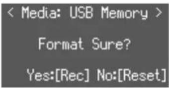 ROLAND AT-350C - Formatieren des USB-Speichers (Format Media) - 3