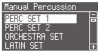 ROLAND AT-350C - Drücken Sie den [Manual Percussion]-Taster, so dass die Anzeige leuchtet. - 1