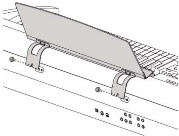 ROLAND AT-350C - Anbringen des Notenständers - 2