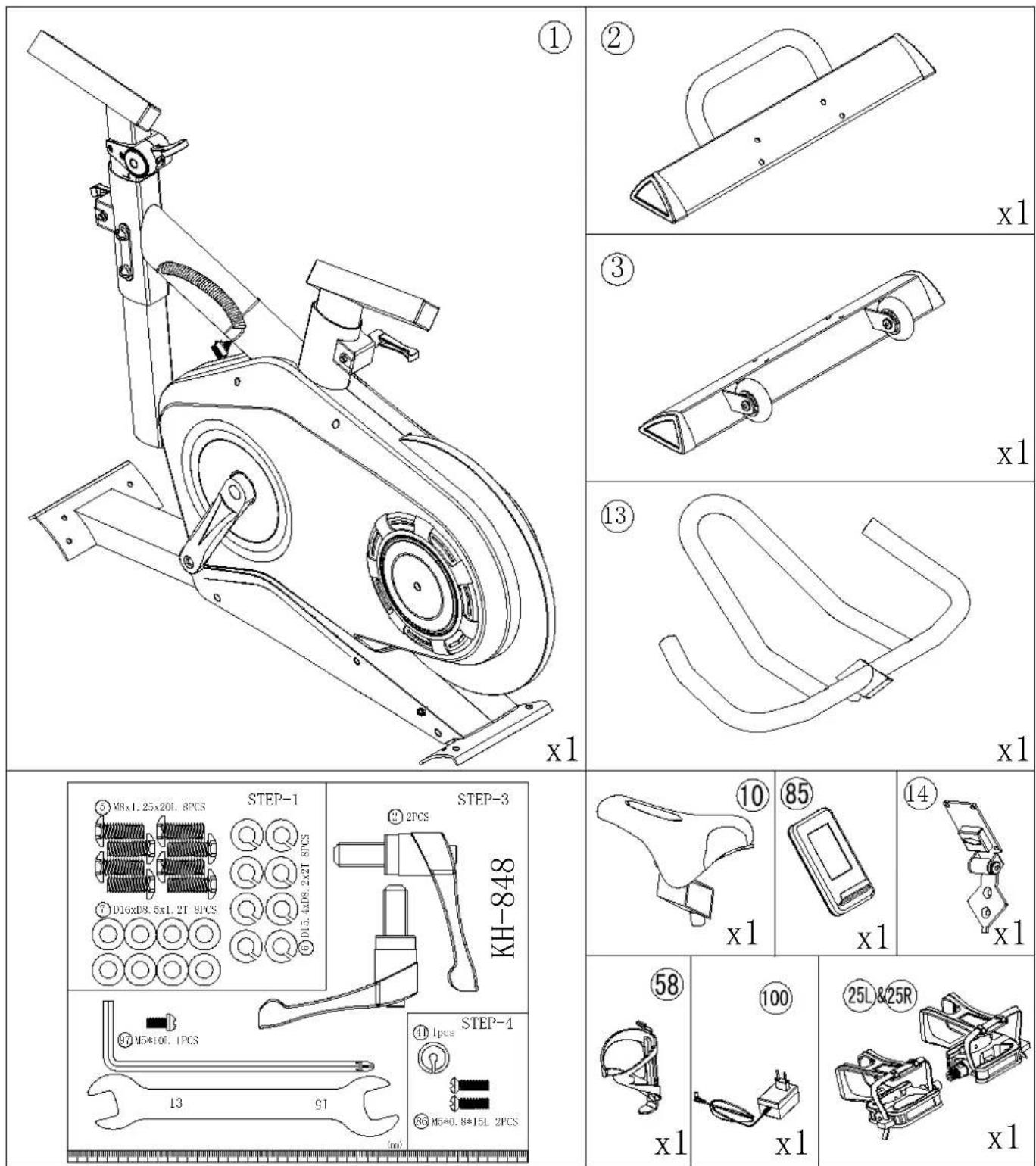 Flow Fitness Perform S3 - Content of package - 1