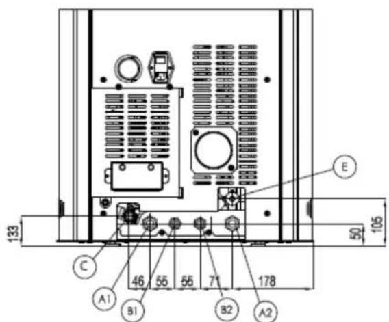 Cadel Aquos 22 - ANSCHLUSSPLAN DES OFENS HYDRO MIT SET FÜR DIE TRINKWASSERERWÄRMUNG (AQUOS 22 H2O / IBIS 22 H2O / IDRON 22 H2O) - 1