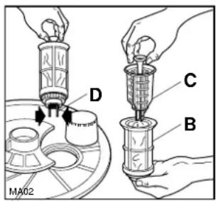 THERMA GSVB-45.1 - Reinigung des Siebsatzes (Nach jedem Spülgang) - 1