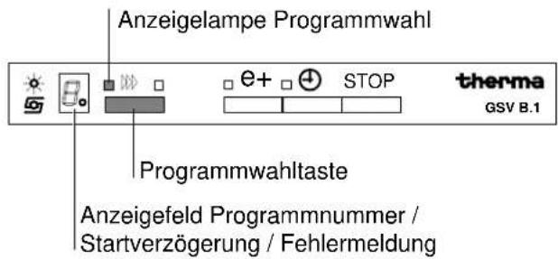 THERMA GSV B.1 - Programm wählen und starten - 2