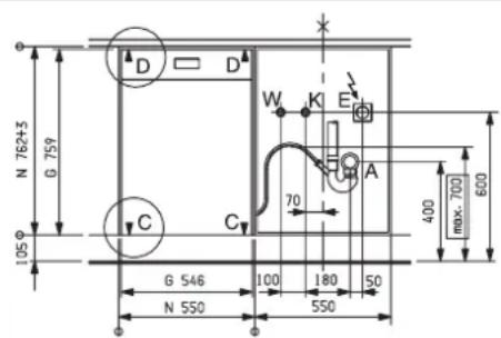 THERMA GSI 55 G 700 - Ablauf - 1