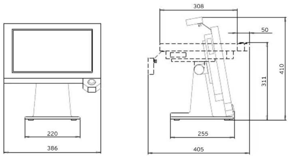 Vectron POS SteelTouch II - Maße - 1