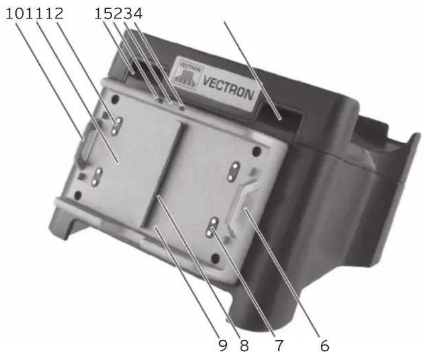 Vectron POS MobileXL - MobileXL Lade- und Dockingstation Ansicht von hinten - 1