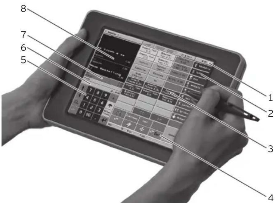 Vectron POS MobilePad - Daten in das MobilePad Kassensystem eingeben - 1