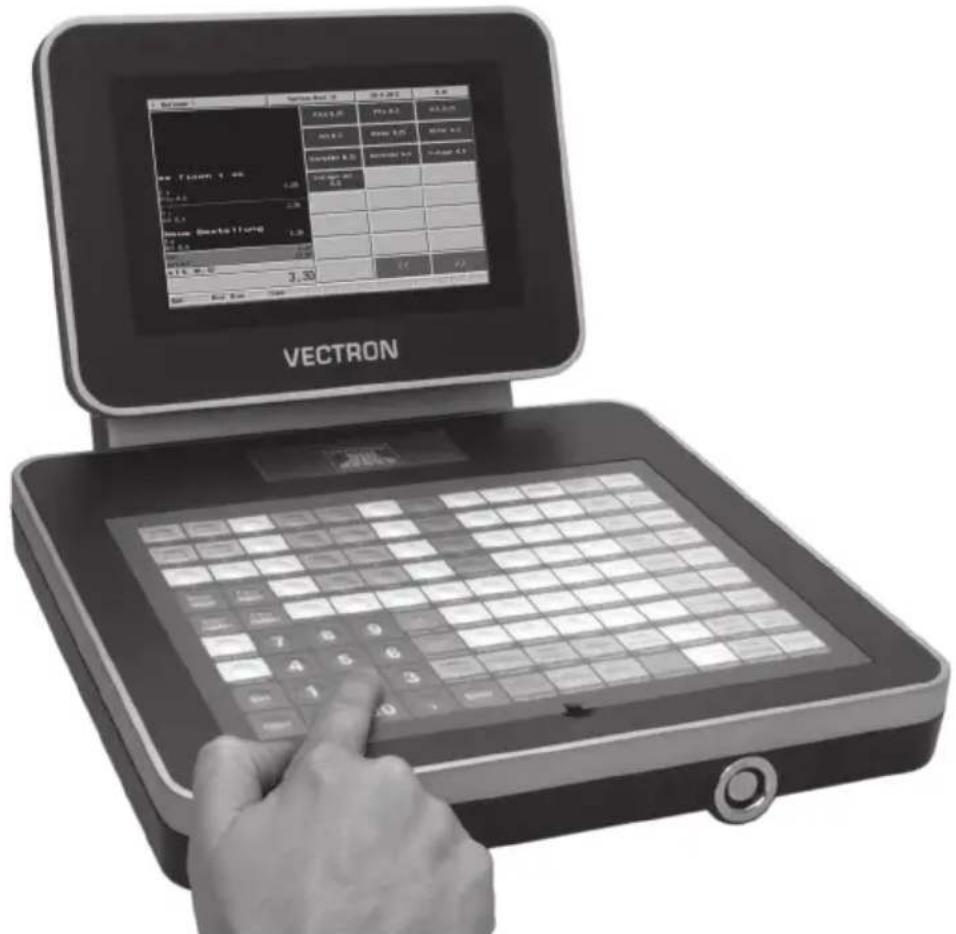 Vectron POS Mini II - Daten über die Folientastatur eingeben - 1