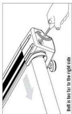 Horizon Fitness Elite T608 - TENSIONING THE RUNNING BELT - 1
