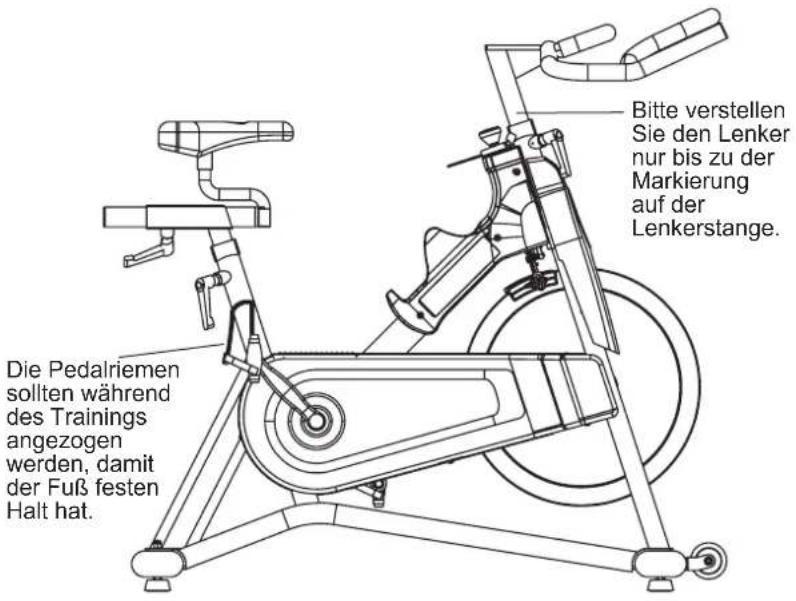 Horizon Fitness Elite IC7.1 - EINSTELLEN DER HORIZONTALEN SITZPOSITION: - 1