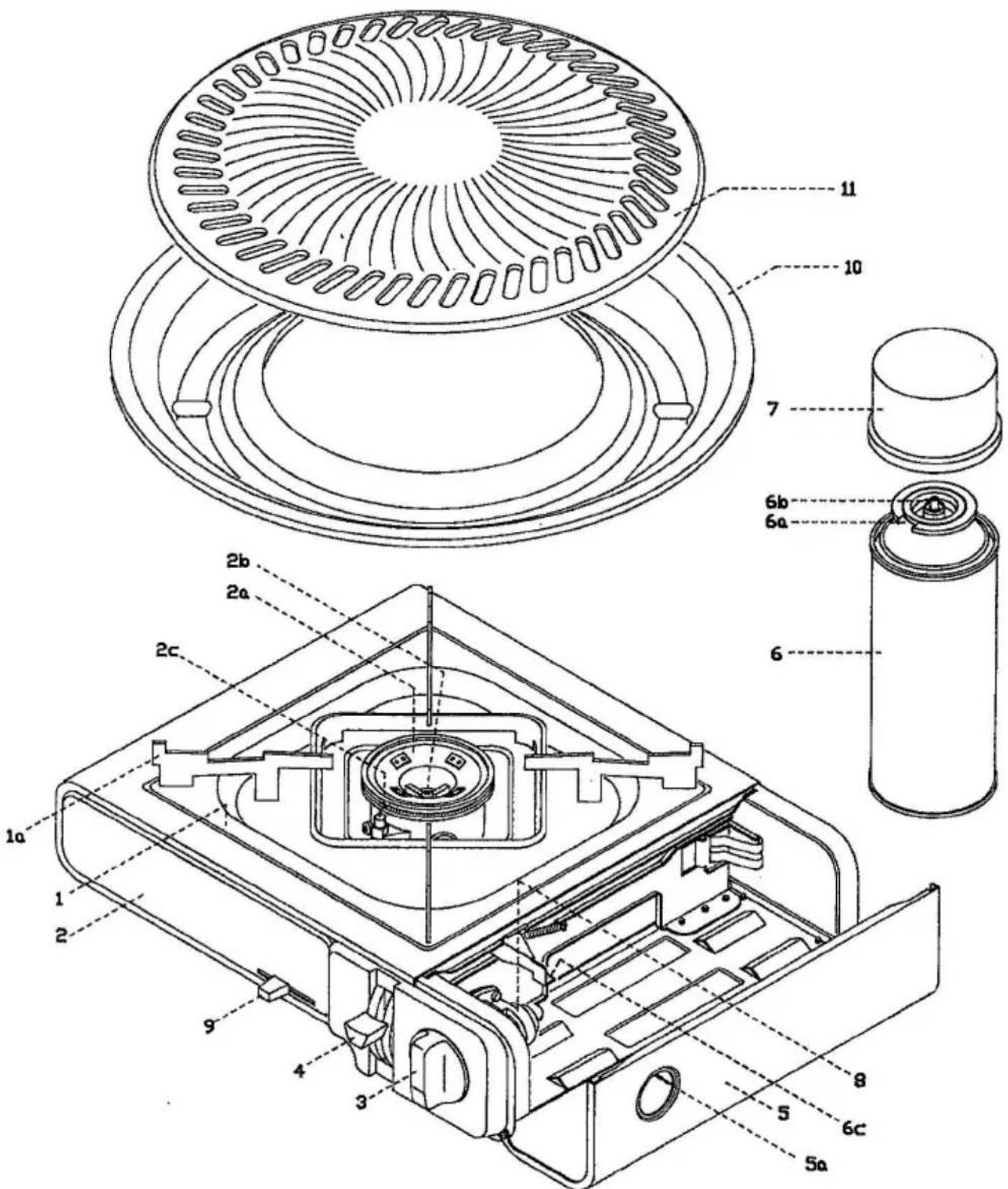 Rommelsbacher GK 1000 - Stove Top Grill: - 1