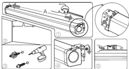 Technical diagram showing exploded view of mechanical assembly with labeled parts and a magnified detail view