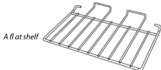 A flat shelf