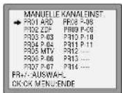 DUAL DVC 601 - Sendernamen - 1