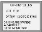 DUAL DVC 601 - Einstellen von Uhrzeit und Datum - 2