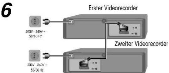 DUAL DVC 601 - Installieren des Videorecorders (Möglichkeit 2)-Anschließen des Videorecorders über ein Scart-Kabel - 5