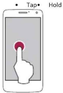 • Tap• Hold
