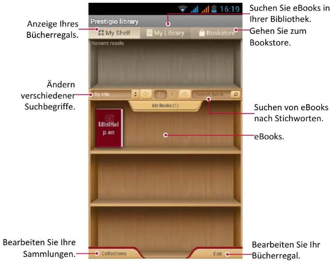 Anzeige Ihres Bücherregals. Prestigio library My Shelf My Library Bookstore Recent reads Ändern verschiedener Suchbegriffe. By title My Books (1) Suchen Sie eBooks in Ihrer Bibliothek. Gehen Sie zum Bookstore. Suchen von eBooks nach Stichworten. eBooks. Bearbeiten Sie Ihre Sammlungen. Collections Edit Bearbeiten Sie Ihr Bücherregal.