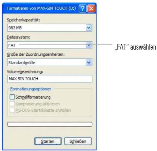 Maxfield BLACKLINE - FORMATIERUNG DES PLAYERS - 1