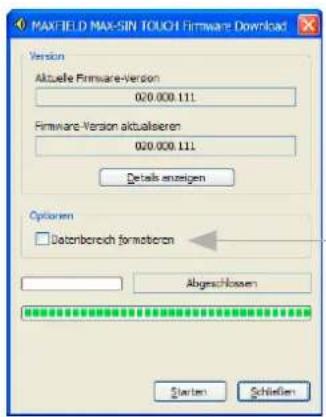 Maxfield BLACKLINE - Die Option „Datenbereich formatieren“ - 1