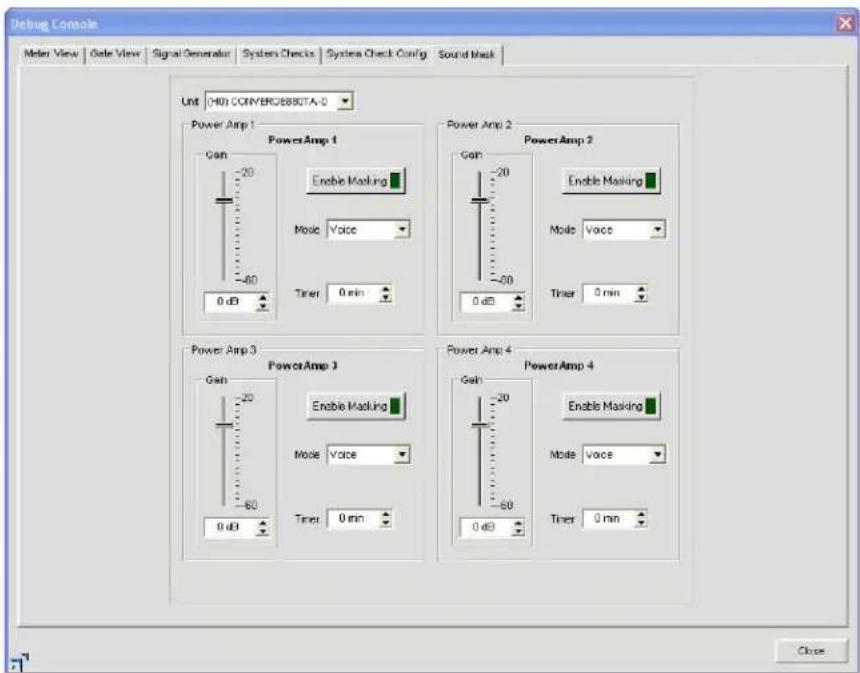 ClearOne Converge SR 1212 - Sound Masking Tab - 1
