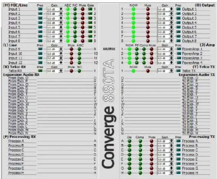 ClearOne Converge SR 1212 - Button Bar - 11