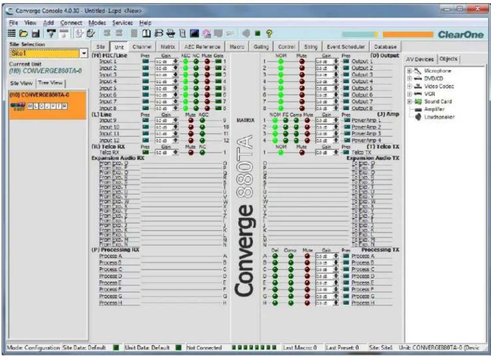 ClearOne Converge SR 1212 - Accessing Dialer - 1
