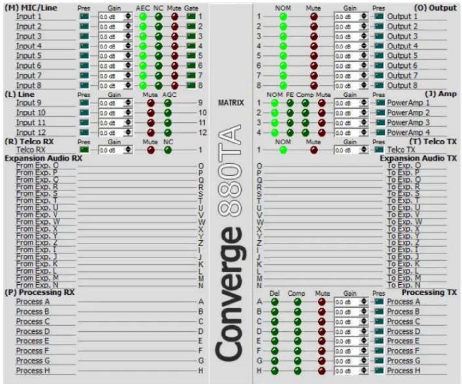 ClearOne Converge SR 1212 - Unit Tab Functionality - 5