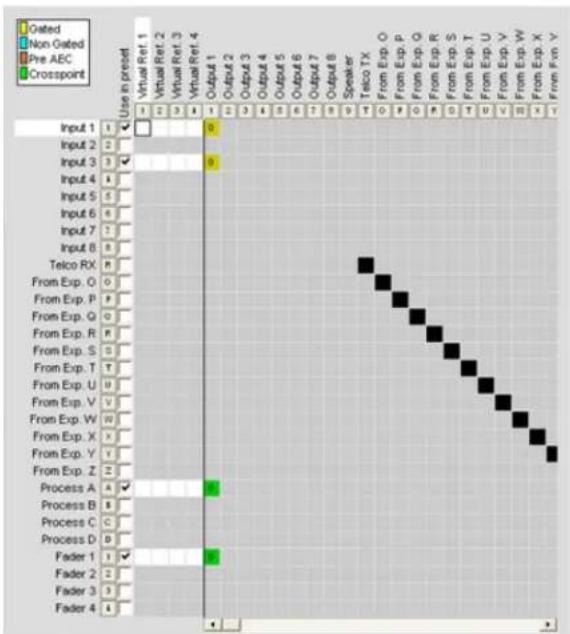 ClearOne Converge SR 1212 - Preset Configuration Tabs - 1
