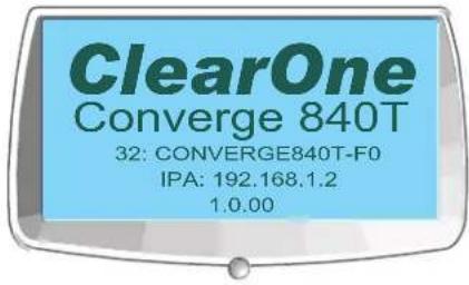 ClearOne Converge SR 1212 - LCD Default Display - 1
