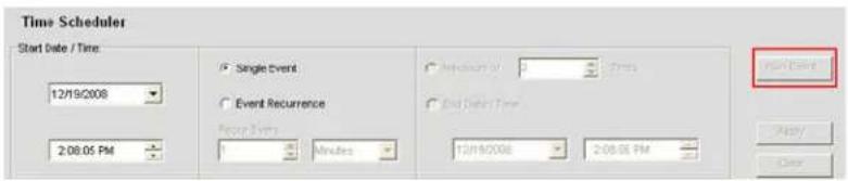 ClearOne Converge SR 1212 - Scheduling Events - 2