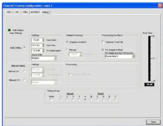 ClearOne Converge SR 1212 - Accessing Channel Gating Configurations - 2