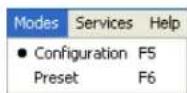 ClearOne Converge SR 1212 - Accessing the Modes Menu - 2
