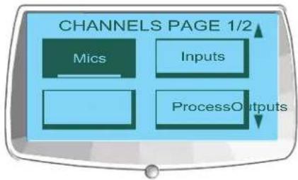 ClearOne Converge SR 1212 - Accessing the Channels Menu - 1