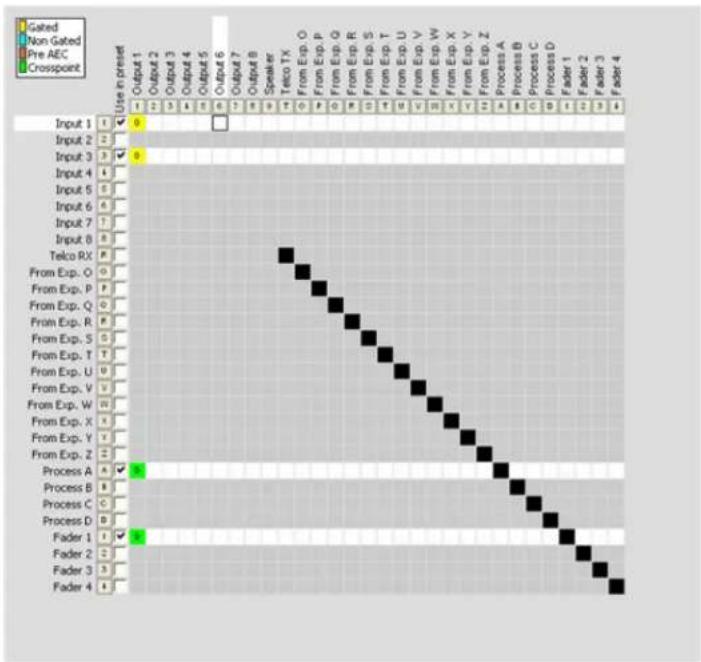 ClearOne Converge SR 1212 - Preset Configuration Tabs - 2