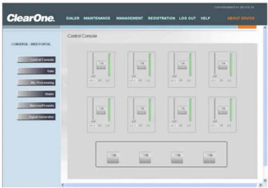 ClearOne Converge SR 1212 - Accessing the Web Portal - 1