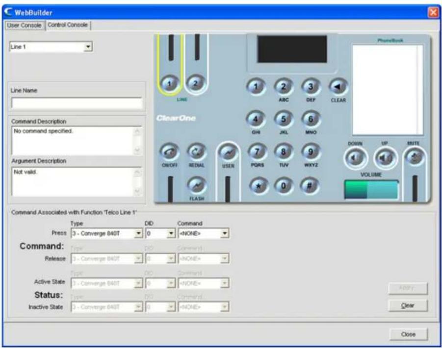 ClearOne Converge SR 1212 - Configuring User Console - 1