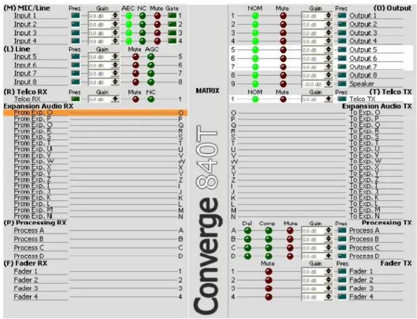 ClearOne Converge SR 1212 - Fader Channel Settings - 3