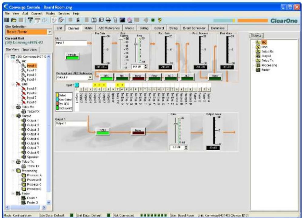ClearOne Converge SR 1212 - Accessing AGC/ALC - 1