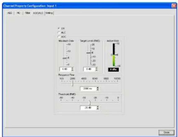 ClearOne Converge SR 1212 - Accessing AGC/ALC - 2