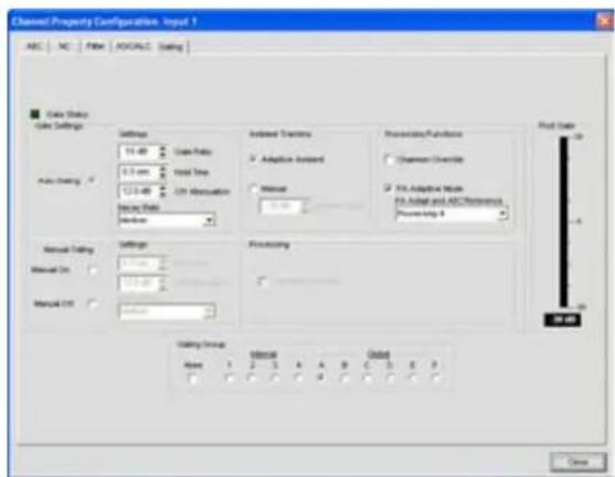 ClearOne PRO 880T - Accessing Channel Gating Configurations - 2