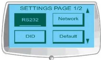 ClearOne PRO 880T - Accessing the Settings Menu - 1