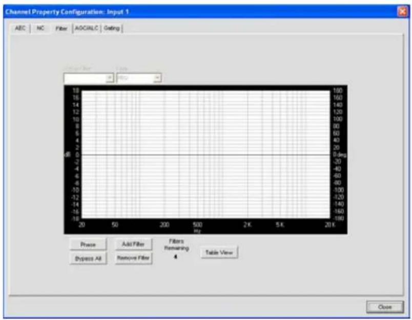 ClearOne PRO 880T - Accessing Filters - 2