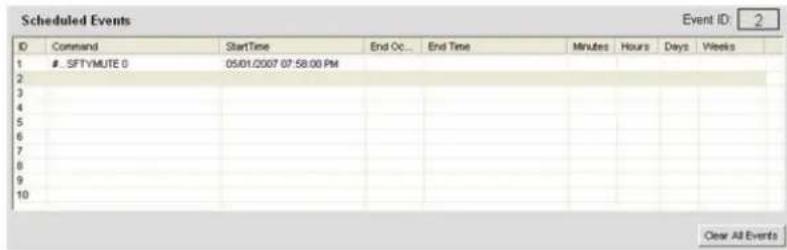 ClearOne PRO 880T - Scheduling Events - 3