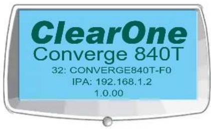 ClearOne PRO 880T - LCD Default Display - 1
