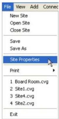 ClearOne PRO 880T - Accessing Site Properties - 2