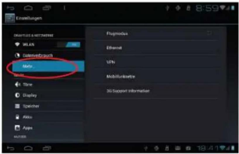 XORO PAD 9719 QR - Über das Tablet: - 1