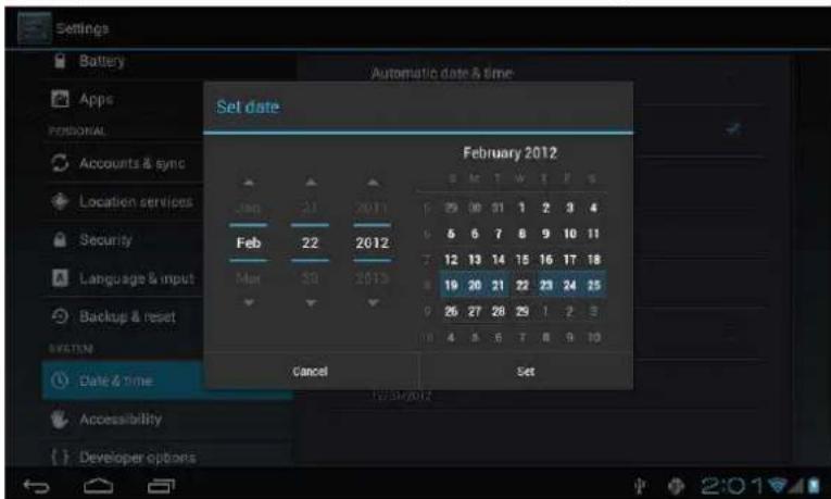 XORO PAD 722 - Datum & Uhrzeit: - 1